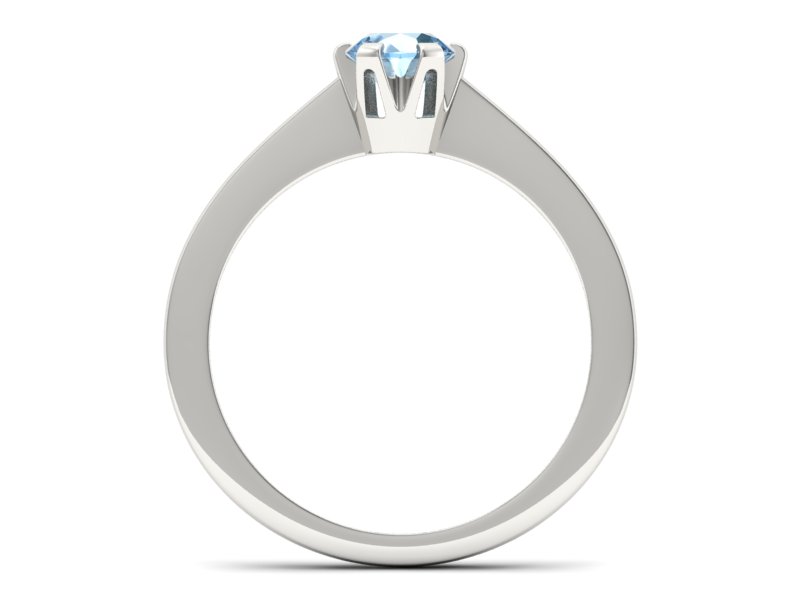 Złoty pierścionek z topazem białe złoto - p16783btp — zdjęcie 2