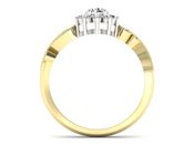 Złoty pierścionek z brylantami złoto próby 585 - p16897zb - 2