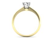 Złoty pierścionek z diamentem promocja - p16904zbnpro - 2