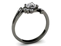 Pierścionek zaręczynowy z diamentami czarne złoto - P16917cz- 3
