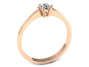 Pierścionek zaręczynowy z diamentem różowe złoto - p16918c - 3