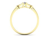 Złoty pierścionek z brylantami żółte złoto 585 - p16930z - 2
