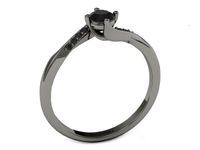 Pierścionek czarne złoto z czarnymi diamentami - p16932czcdcd- 2