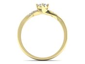 Pierścionek zaręczynowy z brylantami złoto 585 - p16932z - 2