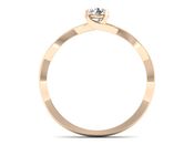 Złoty pierścionek z diamentem różowe złoto 585 - p16933c - 2