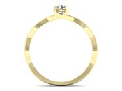 Pierścionek zaręczynowy z diamentem żółte złoto - p16933z - 2