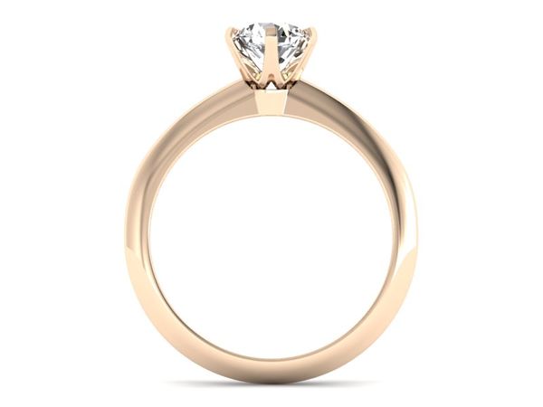 Złoty Pierścionek zaręczynowy z brylantem - p16940c