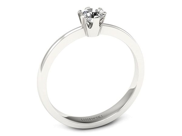 Złoty pierścionek zaręczynowy z diamentem - p16942b