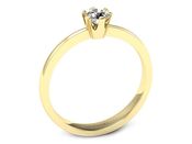 Złoty pierścionek zaręczynowy z diamentem - p16942z - 2