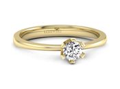 Złoty pierścionek zaręczynowy z diamentem - p16942z - 3