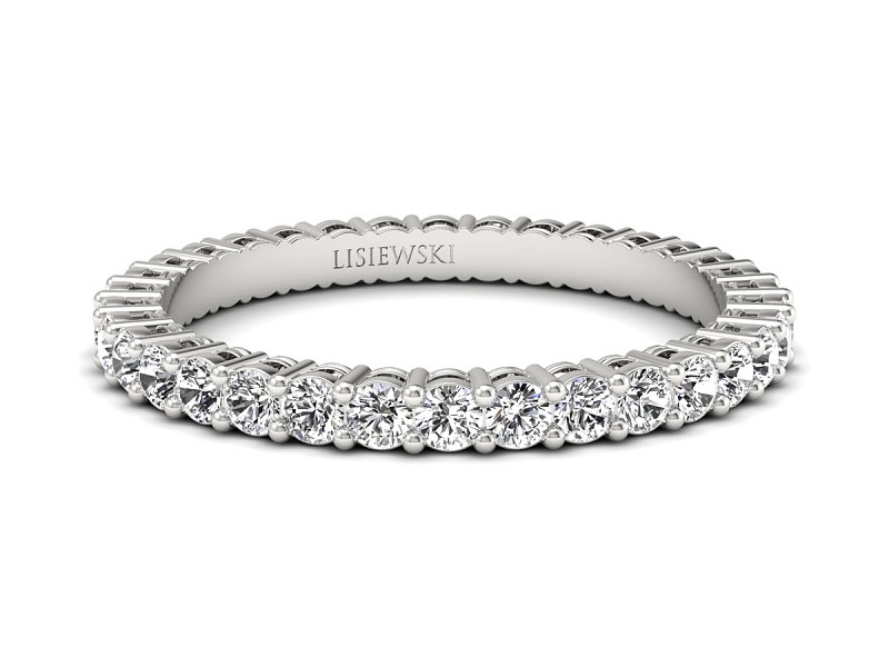 Obrączka z brylantami białe złoto próba 585 - p16954b — zdjęcie 3