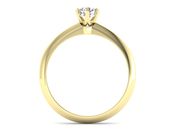 Złoty Pierścionek zaręczynowy z brylantem - p16959z - 2