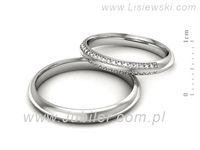 Obrączki ślubne złote obrączki z diamentami zlote obraczki - P30180T200b- 2