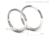 Obrączki ślubne złote obrączki z diamentami zlote obraczki - P30180T200b- 3