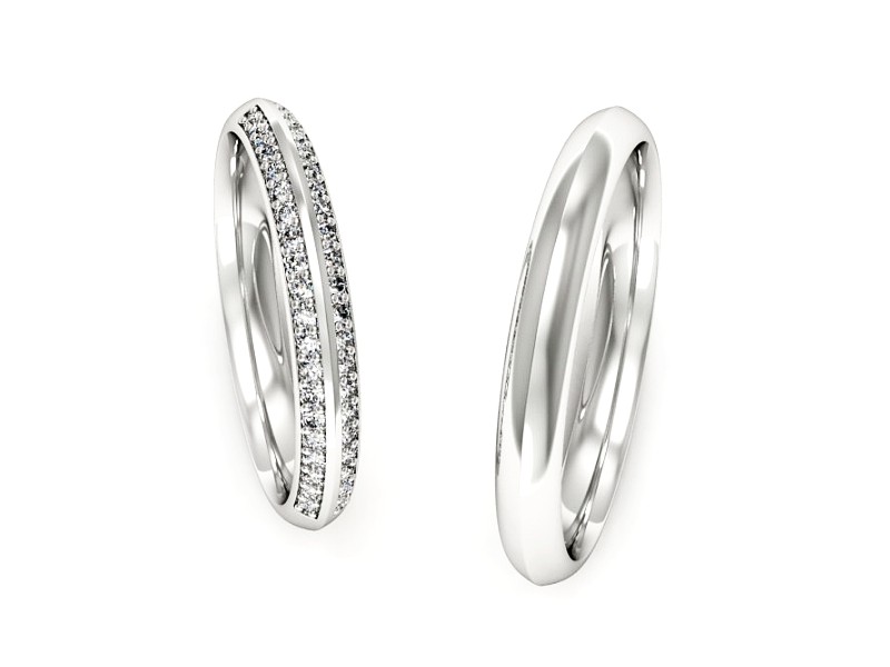 Obrączki z diamentami zlote obraczki - P30180T200b