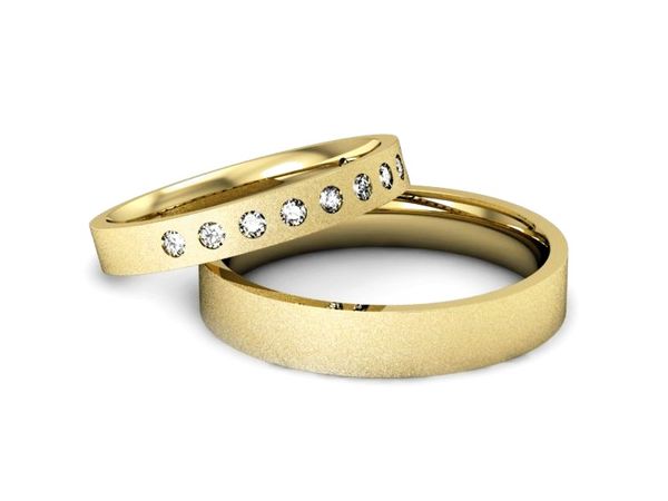 Złote Obrączki z diamentami złote obrączki - P3040160T160zms