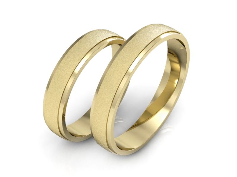 Obrączki żółte złoto obrączki klasyczne 585 - P40110T134zms