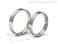Obrączki ślubne z platyny z brylantami platyna 950 - p40120T182pt- 3