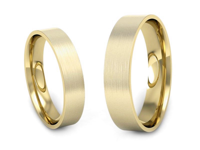 Obrączki klasyczne obrączki żółte złoto - P4050120T134zmp — zdjęcie 3