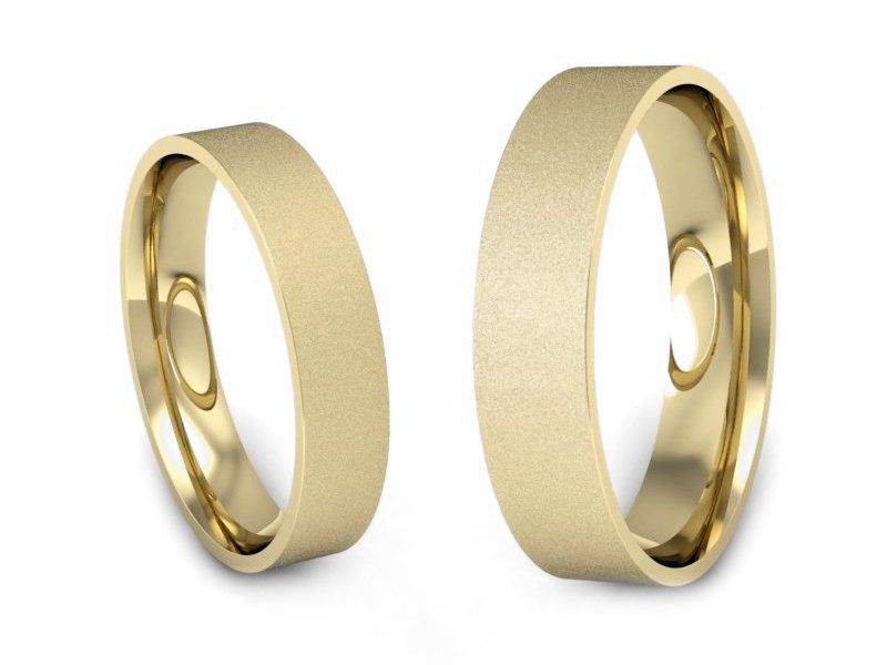 Obrączki klasyczne obrączki żółte złoto - P4050120T134zms — zdjęcie 3