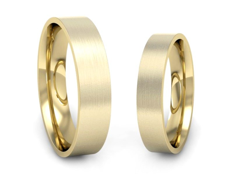 Obrączki klasyczne obrączki żółte złoto - P4050140T135zmp — zdjęcie 3