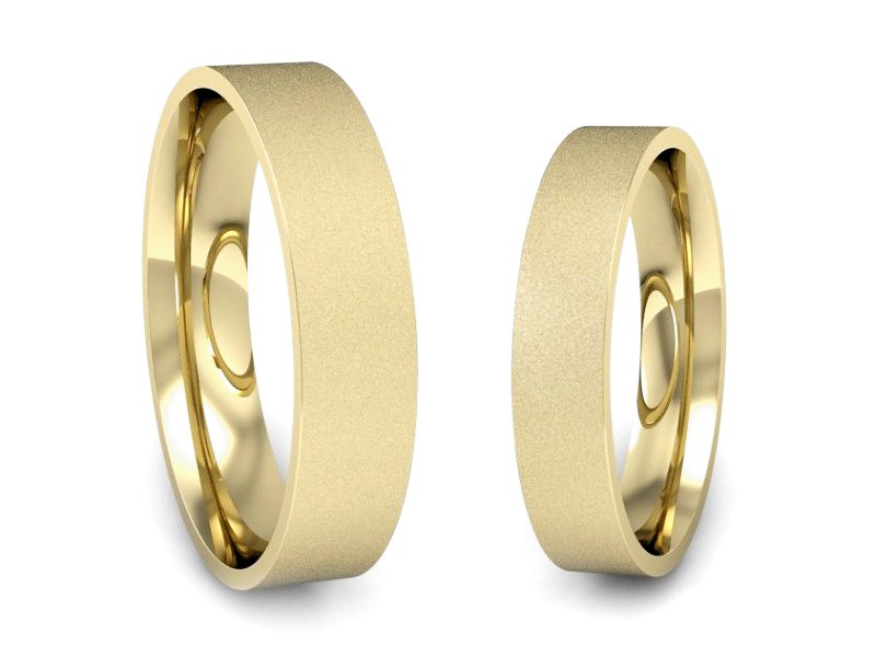 Obrączki klasyczne obrączki żółte złoto - P4050140T135zms — zdjęcie 3