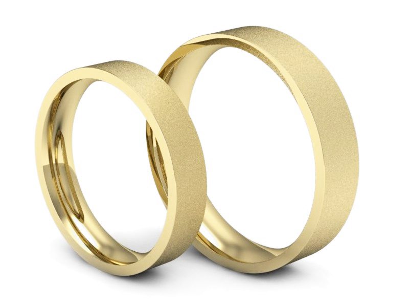 Obrączki klasyczne obrączki żółte złoto - P4050160T136zms — zdjęcie 3