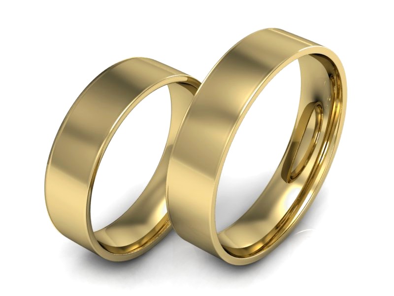 Obrączki żółte złoto obrączki klasyczne 585 - P50110T107z
