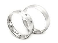 Obrączki ślubne obrączki złote z brylantami białe złoto 585 - P50130T225bmp- 3