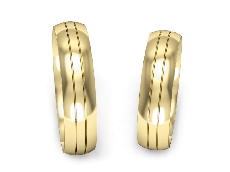 Obrączki żółte złoto obrączki klasyczne 585 - P50140T210z