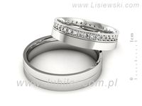 Obrączki ślubne złote obrączki z diamentami zlote obraczki - P50150T201b- 2