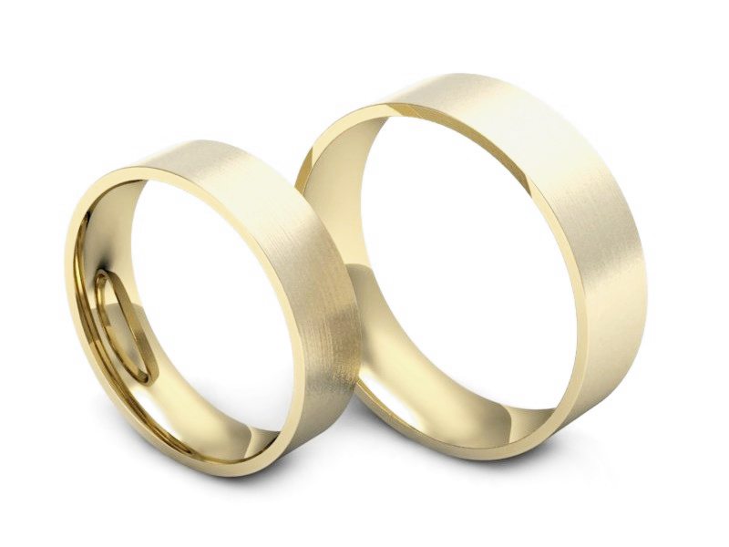 Obrączki klasyczne obrączki żółte złoto - P5060120T130zmp — zdjęcie 3