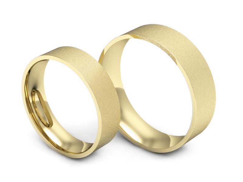 Obrączki klasyczne obrączki żółte złoto - P5060120T130zms — zdjęcie 3