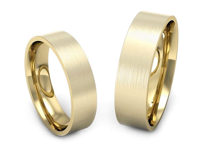 Obrączki klasyczne obrączki żółte złoto - P5060140T132zmp — zdjęcie 3