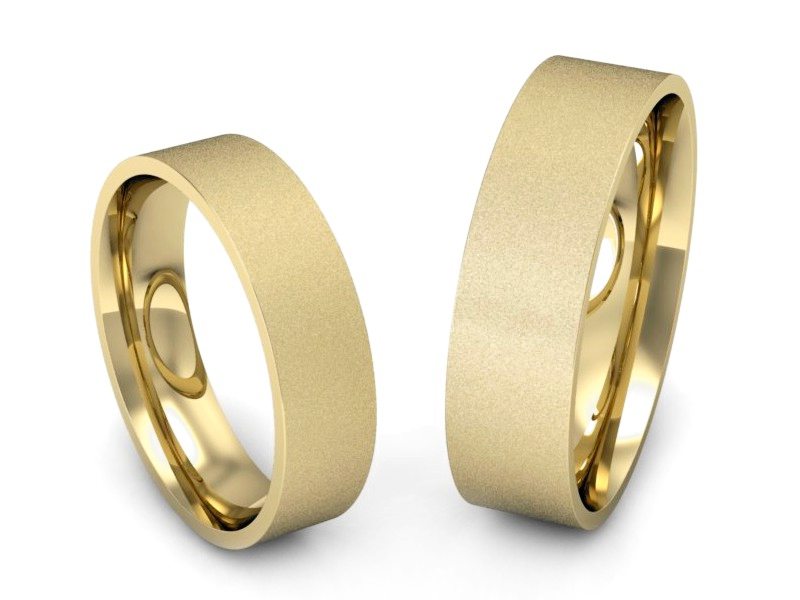 Obrączki klasyczne obrączki żółte złoto - P5060140T132zms — zdjęcie 3