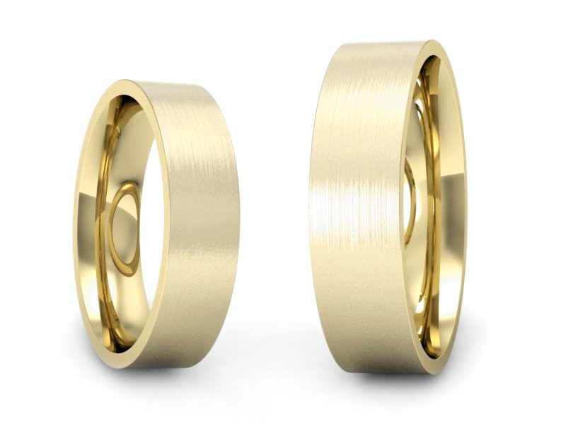 Obrączki klasyczne obrączki żółte złoto - P5060160T133zmp — zdjęcie 3