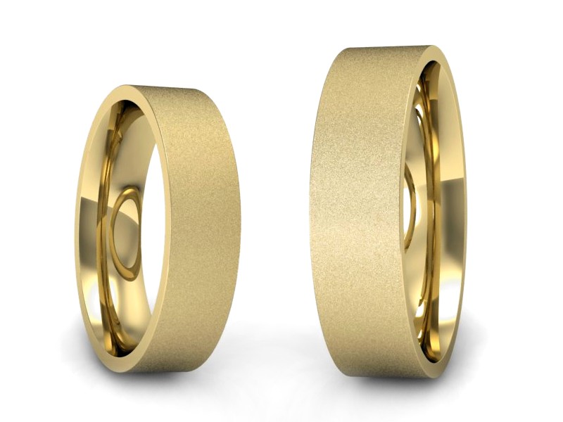 Obrączki klasyczne obrączki żółte złoto - P5060160T133zms — zdjęcie 3