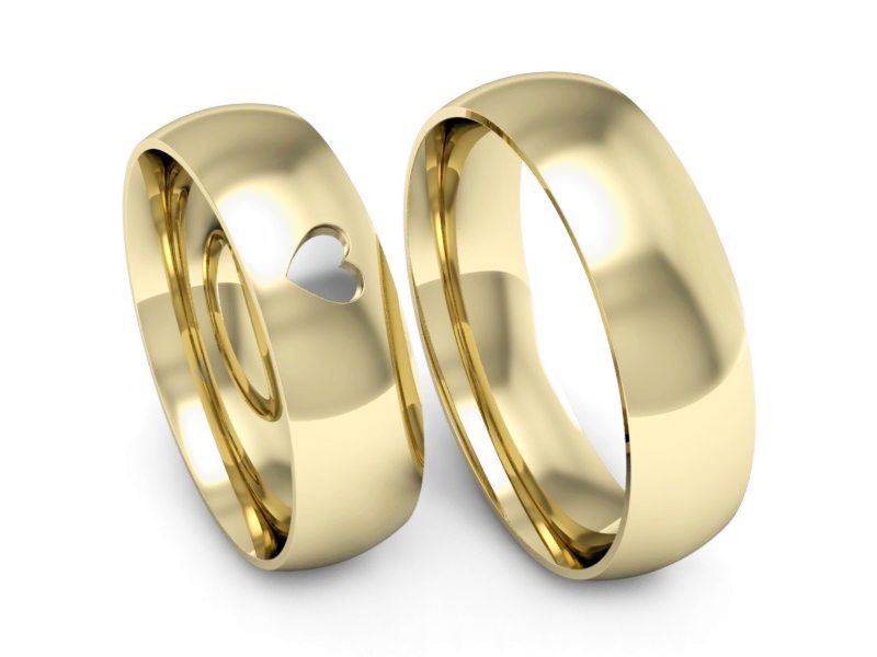 Obrączki biało żółte złoto obrączki złote - P55160T152zb