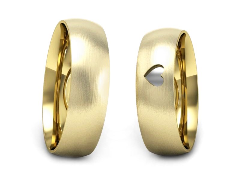 Obrączki biało żółte złoto obrączki złote - P55160T152zbmp — zdjęcie 3