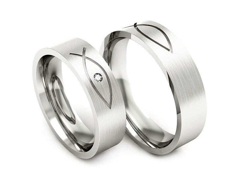 Obrączki z brylantem nowoczesne z soczewką - P55170T80bmp — zdjęcie 3