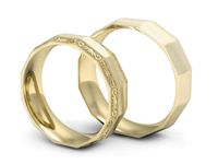 Obrączki ślubne żółte złoto obrączki klasyczne próba 585 - P60150T214zmp- 3