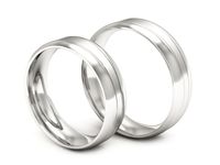 Obrączki ślubne białe złoto obrączki klasyczne 585 - P60170T213b- 3