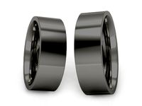 Obrączki ślubne czarne złoto obrączki klasyczne 585 - P70180t237cz- 3