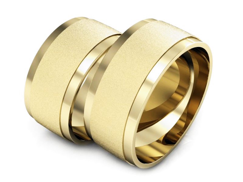 Obrączki żółte złoto obrączki klasyczne 585 - P90110T139zms