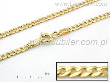 Złoty Łańcuszek żółte złoto 585 - pancerkamagic016045 - 1