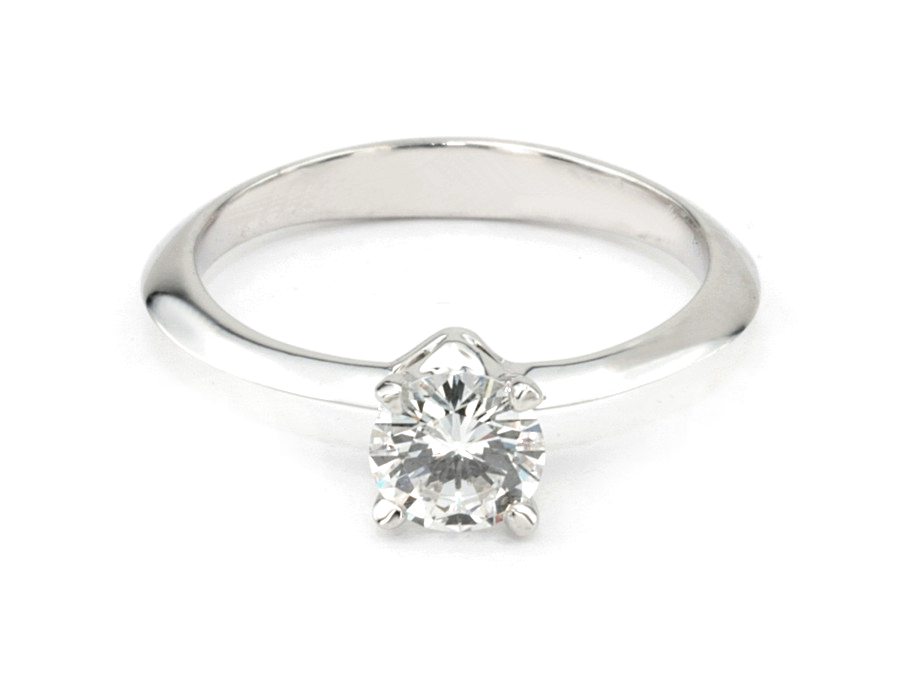 Pierścionek z palladu z brylantem 850 - pll_20020br_VVS_G — zdjęcie 2