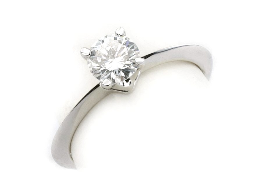 Pierścionek z palladu z brylantem 850 - pll_20020br_VVS_G — zdjęcie 3