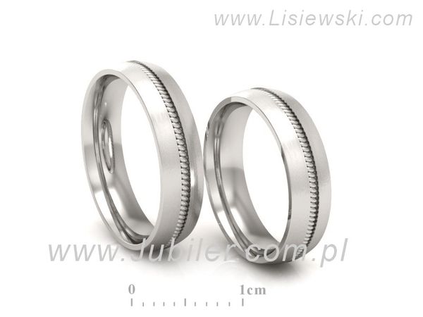 Obrączki ślubne Obrączki z palladu próba 850 - pll_S50160T74bmp- 1