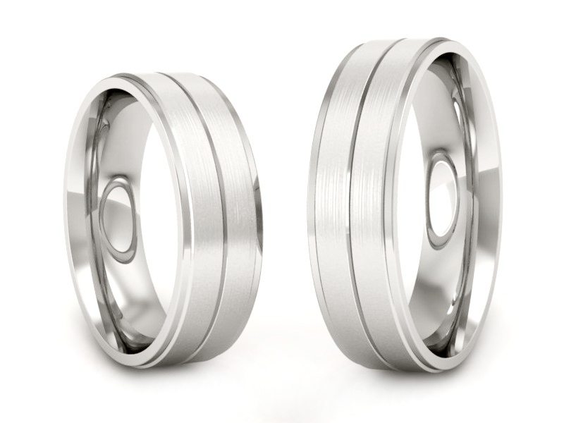 Palladowe Obrączki z palladu proba 850 - pll_P60160309b — zdjęcie 3