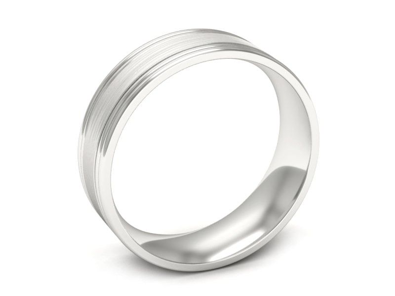 Obrączka pierścionek białe złoto próba 585 - ps60145237bmp - 3